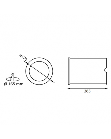 Empotrable de suelo redondo 170mm E27 IP67 acero inoxidable y cristal