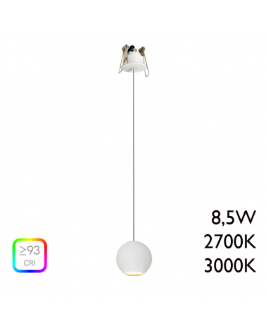 Lámpara de techo de diseño R2 S120 FLAT CANOPY LED 6x18W 3000K de aluminio  con florón