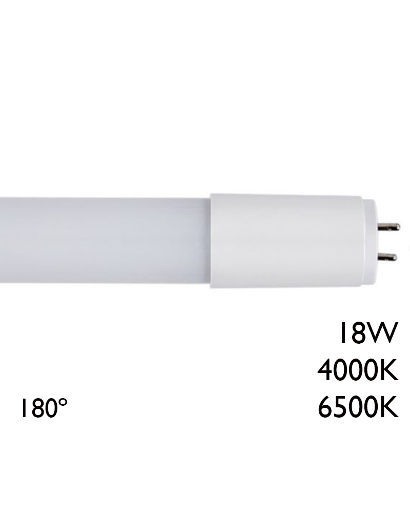 Tubo LED 18W T8 120cms 230V 180º