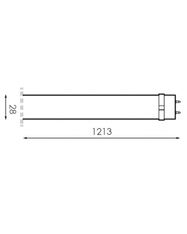 LED tube 18W T8 120cm 230V 180º