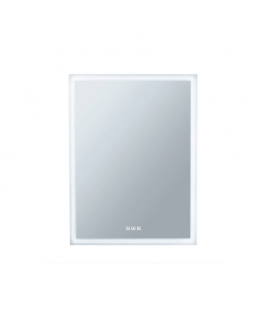 Anti-Fog LED mirror vertical rectangular 80x60cm Illuminated IP44 system without fogging 22W CCT Switch 2700K/4000K/6500K