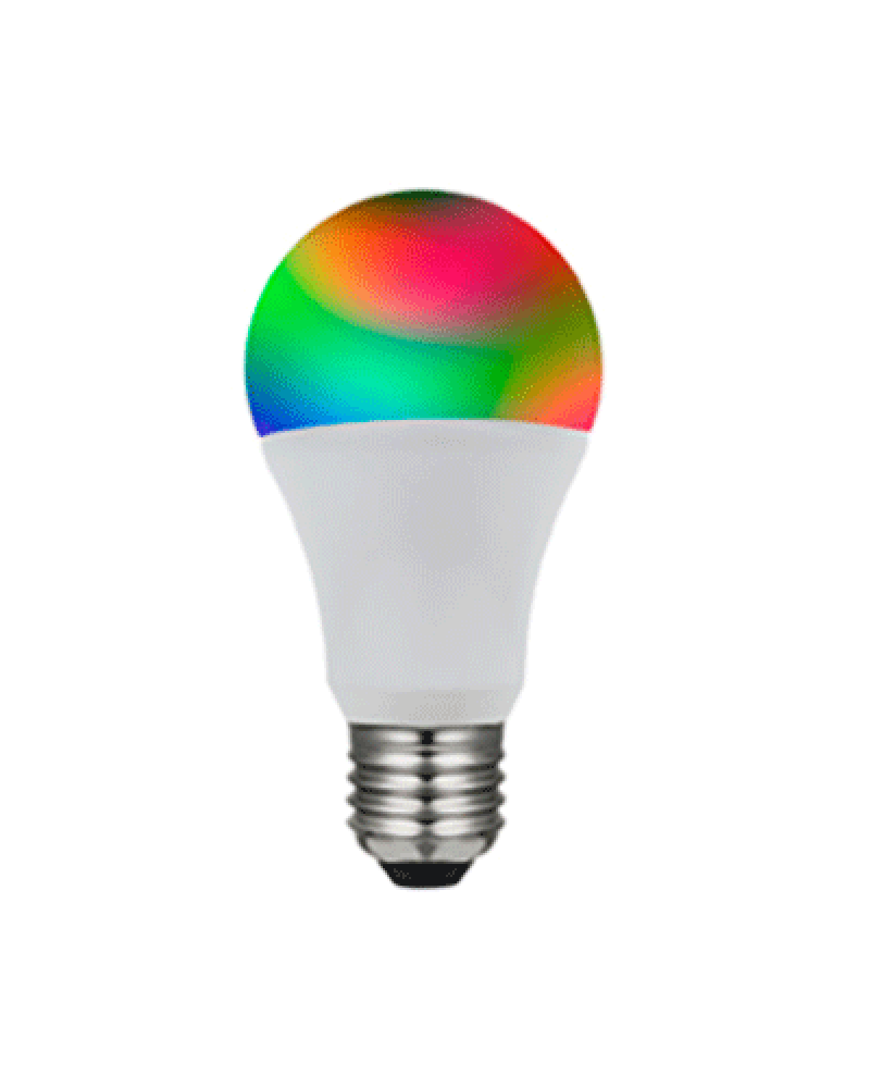 Bombilla inteligente SMART standard 60 mm. bluetooth LED E27 Regulable 9W multitono 720 Lm.