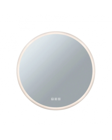 Round LED mirror 60cm IP44 fog-free 230V 21W CCT Switch 2700K/4000K/6500K