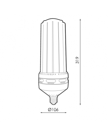 Lámpara LED 55W E40 de alta luminosidad