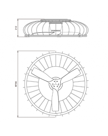 Ventilador de techo 35W rejilla Blanco-Haya Ø79cm motor DC LED 75w regulable bluetooth y mando incluido