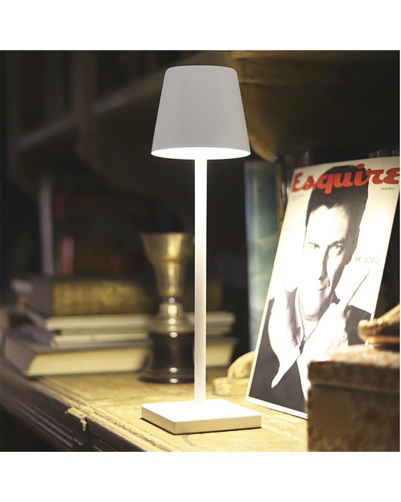 Lámpara de Mesa LED 2.6 W Portátil para Exterior Aluminio con Batería  Recargable Epinay - efectoLED