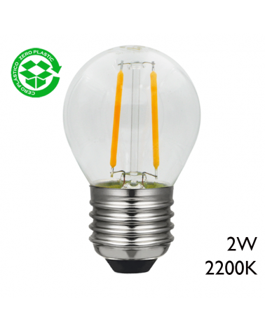 Bombilla LED Filamento Pebetero.E27 6W.Blanco natural - 4000k
