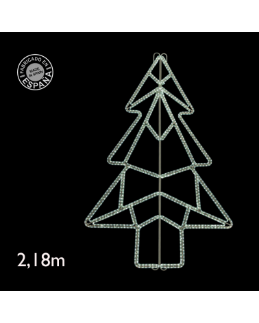 Figura navideña para farolas forma arbol de Navidad silueta