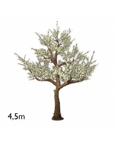 Árbol gigante Cherry Blossom luz cálida de 4,5 metros con 5.200 luces LED IP44 24V