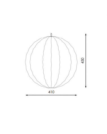 Round Christmas figure 2D 41x45cms LED flashing red light suitable for outdoor use