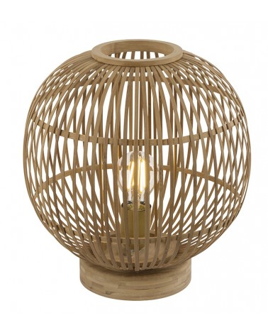 Table lamp boho bamboo cage ø30cm E27 60W