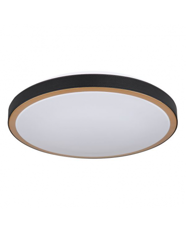LED ceiling lamp 42cm metal, acrylic and brass 24W CCT Switch 3000K/4500K/6000K