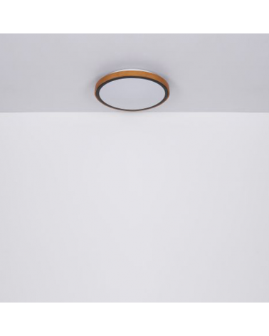 LED ceiling lamp 42cm metal, acrylic and brass 24W CCT Switch 3000K/4500K/6000K