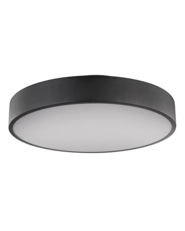 LED ceiling lamp 40cm in metal black finish 24W DIMMABLE CCT Switch 3000K-6000K