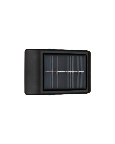 Pack 3 apliques de Pared Exterior Solar LED 8,9cm luz superior e inferior 4x0,2W