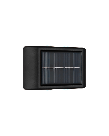 Set 3 Solar Outdoor Wall Lights LED 8.9cm upper and lower light 4x0,2W