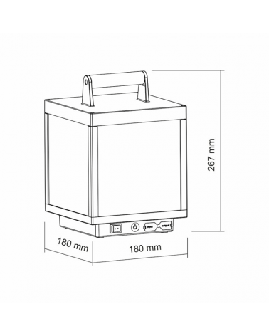 Brown oxide LED 5W lantern with 3000K Aluminum USB battery