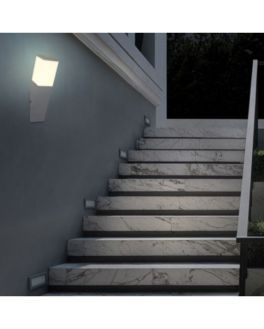 Outdoor wall light 33cm stainless steel anthracite finish E27 15W IP44