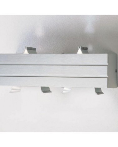 Aplique 2 luces Milan 5983 Halógeno Aluminio Anodizado 2xG9