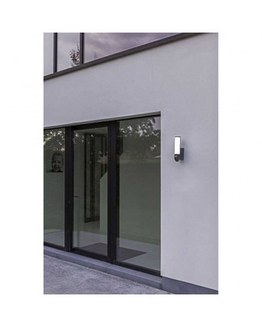 LED outdoor wall lamp 17.5W made of stainless steel and grey PC IP44 with app movement sensor and full HD camera CCT 2700K-6500K