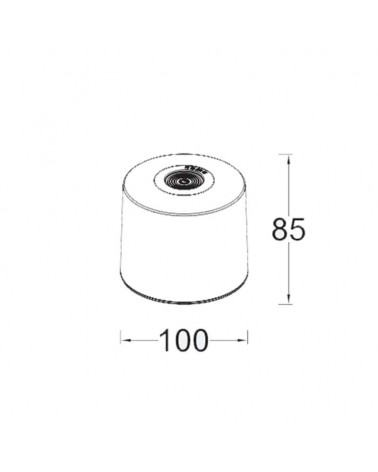 Lámpara portátil LED 2,3W acabado blanco 8,5cm IP44 táctil control por voz RGB CCT 2700K-6500K