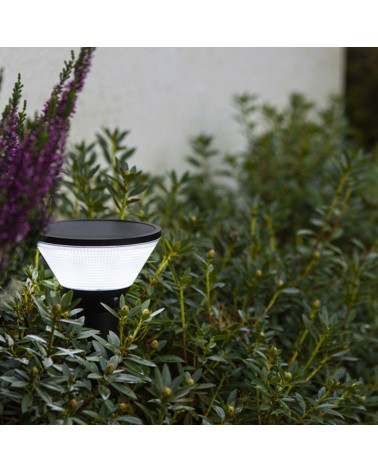 Outdoor beacon with SOLAR spike 45cm LED 6.8W aluminum and PC IP44 motion sensor voice control RGB CCT 2700K-6500K