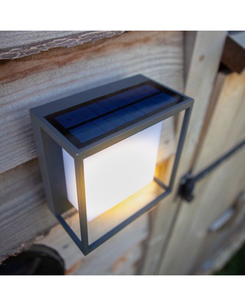 Pack 3 apliques de Pared Exterior Solar LED 8,9cm luz superior e inferior  4x0m2W