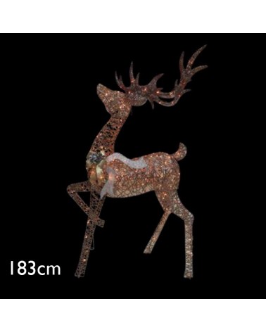 Christmas figure reindeer deer LED 3D with 150 leds warm light