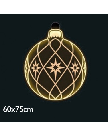 Christmas figure ball 60x75cm LED warm light suitable for outdoor use