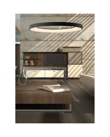 LED Ceiling lamp 50cm diameter 45W metal and acrylic CCT 2700K/4000K/5000K DIMMABLE with remote control and app