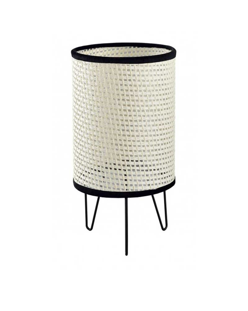 Table lamp 30cm in metal and mesh fabric E14