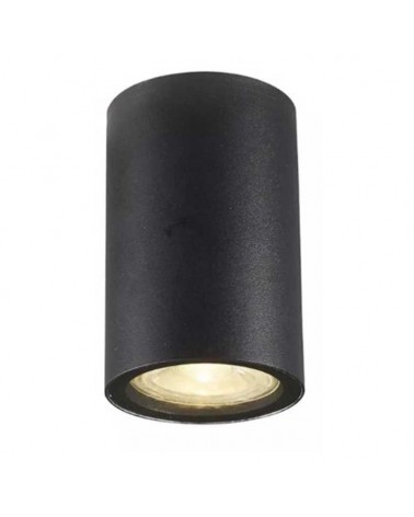 Outdoor ceiling light 6.5cm diameter aluminum black finish G10 IP54