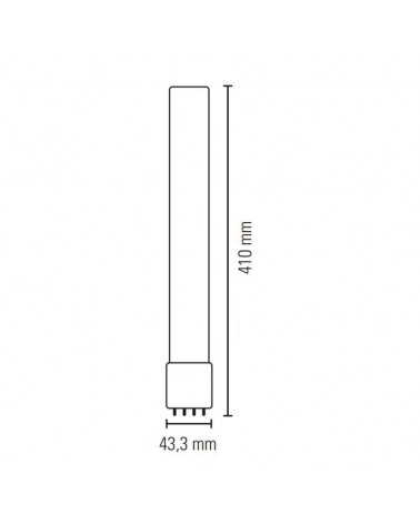 Bombilla PLL 2G11 LED 20W 4000K 2050Lm