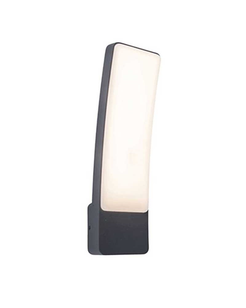 Dark grey outdoor wall light 31.1cm aluminum LED 17.3W 4000K