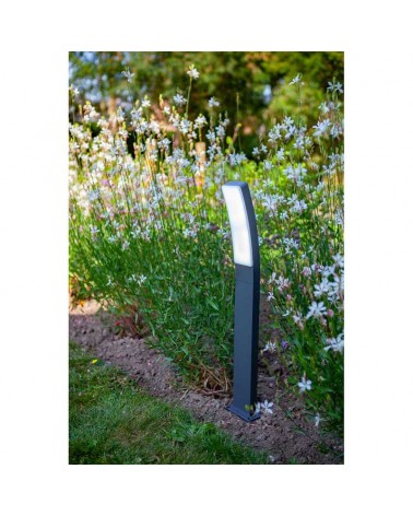 Outdoor beacon 74cm aluminum dark grey finish LED 19W CCT 2700K-6500K