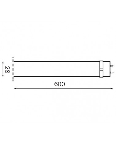 LED tube T8 LED FOOD PINK 10W G13 60cm