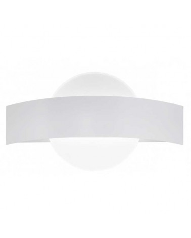 Aplique de pared LED 10W de metal y metacrilato acabado blanco 4000K