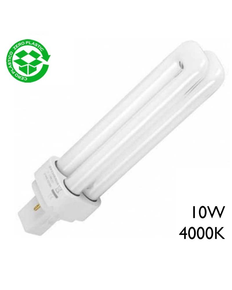 Lámpara PL-C 10W G24D-1 2 PIN 4000K