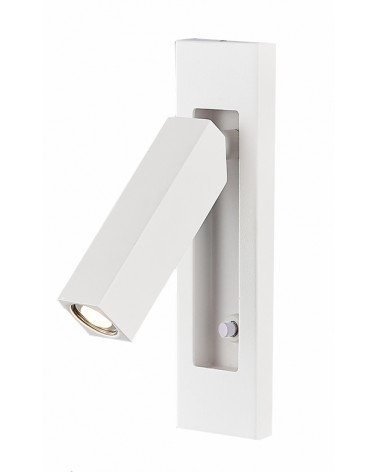 Aplique de pared LED 16,5cm 3W de aluminio y metal oscilante