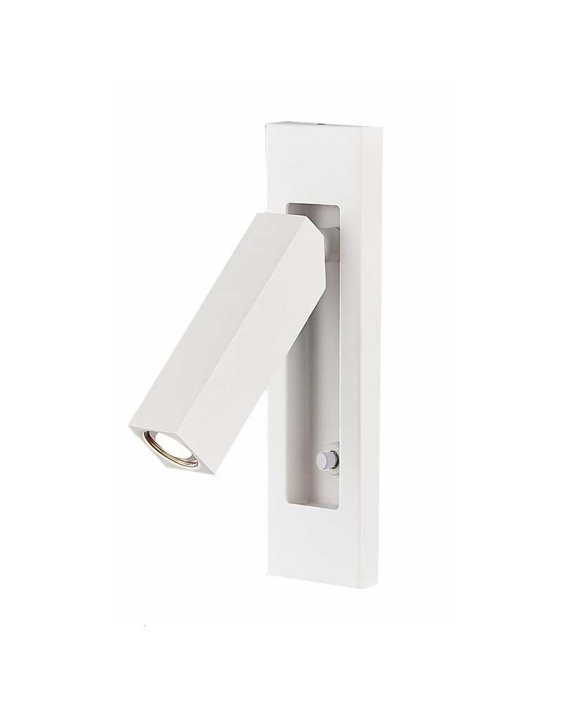 Aplique de pared LED 16,5cm 3W de aluminio y metal oscilante