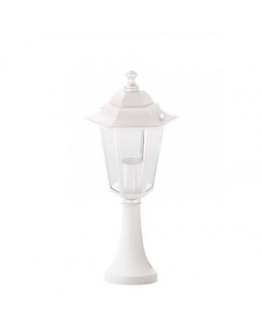 Classic white exterior wall lamp 40cms E27 aluminum and glass