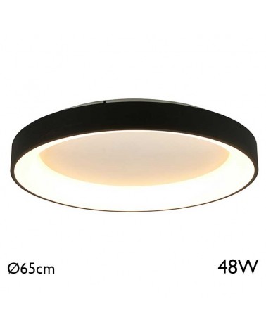 Plafón LED de 65cm de diámetro 48W luz cálida 3000K
