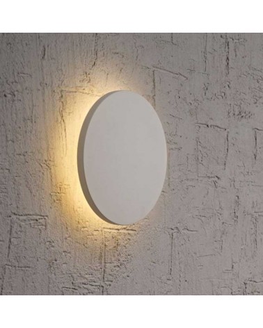 Wall light 13.5cm round silver LED 6W 3000K