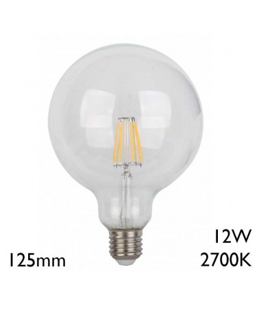 Globe Bulb 125mm LED E27 12W 2700K