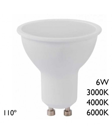Dichroic LED 6W GU10 110º 500Lm