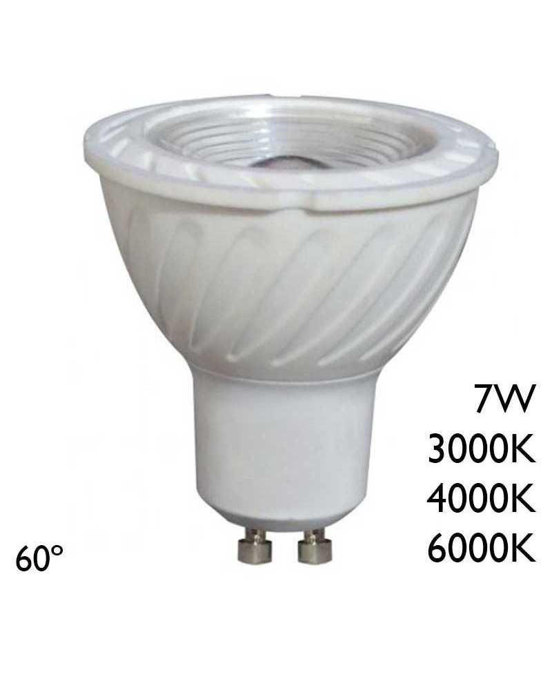 Dicroica LED 7W GU10 60º 600Lm