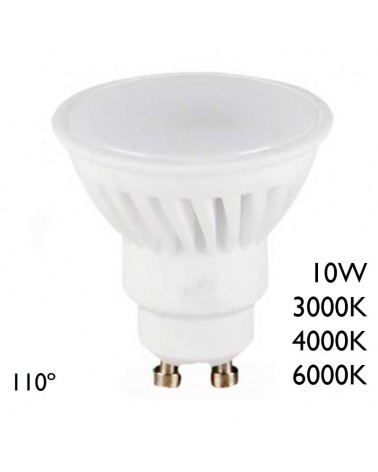 Dichroic LED ceramic 10W GU10 110º 932Lm
