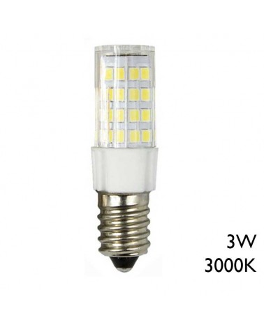 Bombilla tubular mini LED E14 3W 300Lm