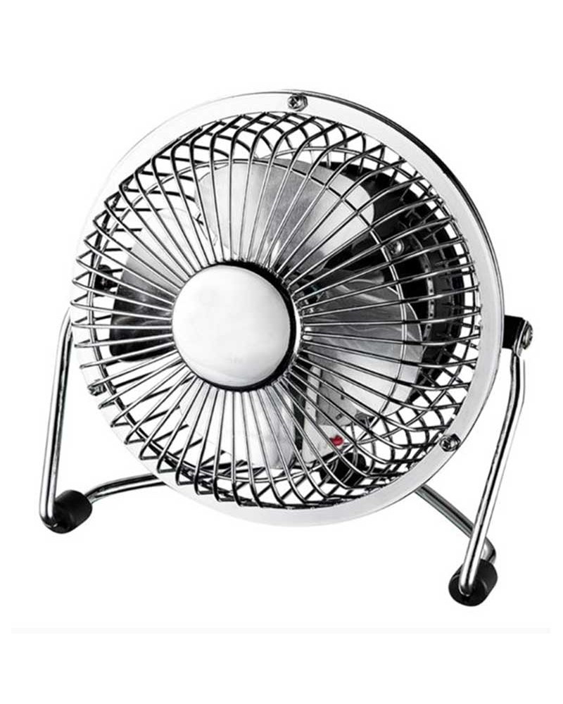 15cm Chrome Finish Metal Table Fan 15W