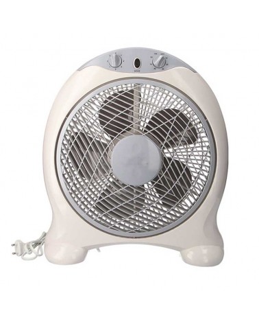 White and gray floor and table fan 45W 30.5cm blades with timer